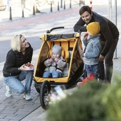 XLC Remorque Enfant Mono S 20" Gris/orange -Vélos électriques Soldes 3092000705 xlc remorque enfant duo s 20 gris orange 2 2x 1