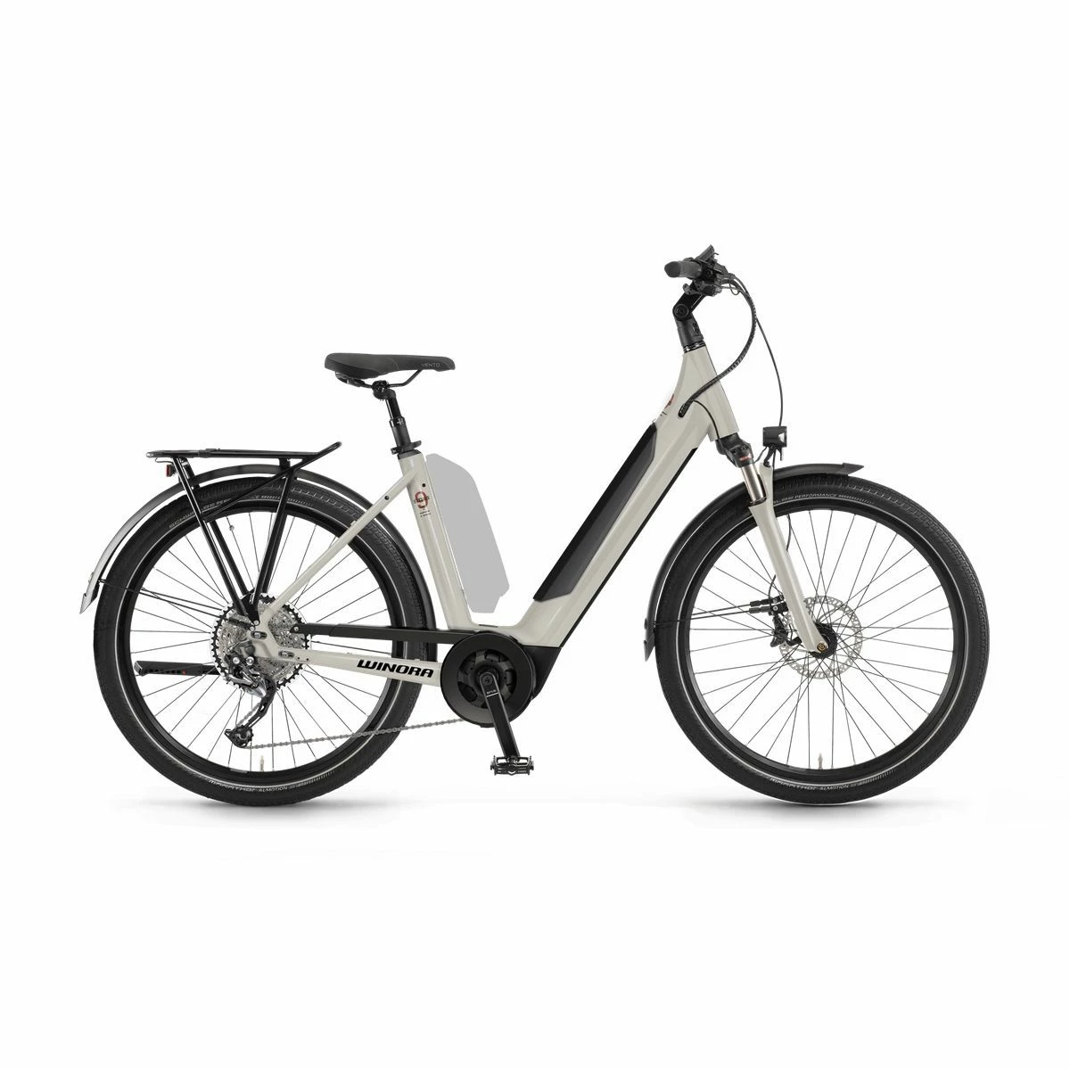 Winora Sinus 9 Cadre Bas Blanc 7 Winora Sinus 9 Cadre Bas Blanc – Image 5