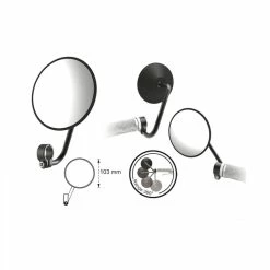 T-ONE Retrovisseurs Rond