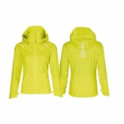 Basil Skane Veste Imperméable Femme Jaune Réfléchissant -Vélos électriques Soldes 8715019411366 basil skane veste impermeable femme jaune reflechissant 2x