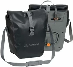 Vaude - Aqua Front - Paire De Sacoches Vélo Pour Roue Avant -Vélos électriques Soldes Vaude Aqua Front pour Velo electrique noir dos 3840x2160