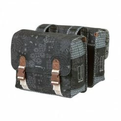 Double Sacoche Vélo BASIL Bohème 35L Gris
