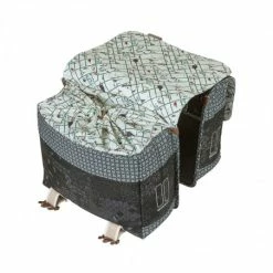 Double Sacoche Vélo BASIL Bohème 35L Gris -Vélos électriques Soldes double sacoche velo basil boheme 35l gris 3