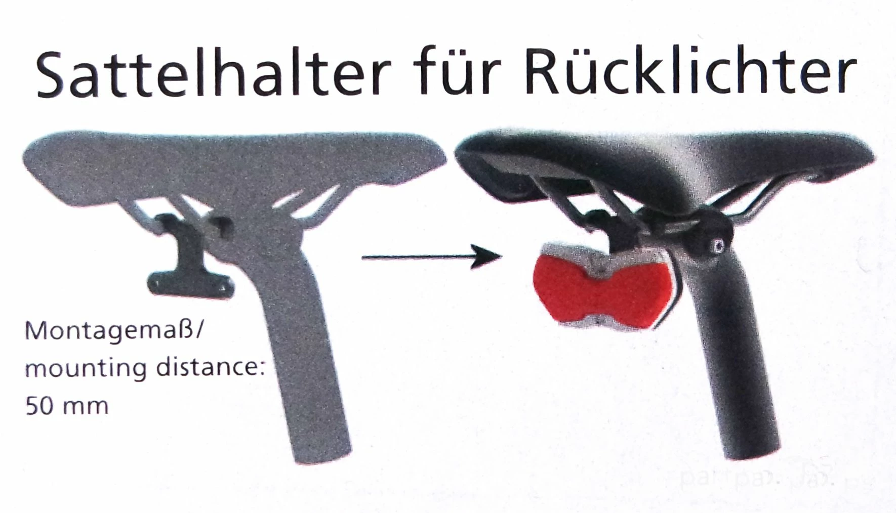 B&M Busch & Müller - Support De Feu Arrière Pour Selle - 427SH 4 B&M Busch & Müller - Support De Feu Arrière Pour Selle - 427SH – Image 2