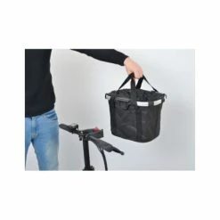 KLICKFIX Panier Avant Reisenthel Bikebasket -Vélos électriques Soldes panier avant pliable noir bikebasket noir 3