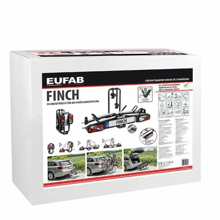 Porte Vélo Voiture Pliable EUFAB Fixation Attelage (2 Vélos) 10 Porte Vélo Voiture Pliable EUFAB Fixation Attelage (2 Vélos) – Image 8