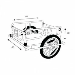 BIKE ORIGINAL Remorque Vélo Acier Transport Marchandise 10 BIKE ORIGINAL Remorque Vélo Acier Transport Marchandise -Vélos électriques Soldes remorque marchandise acier 3