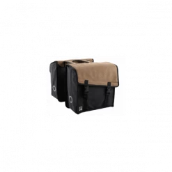 SACOCHE DOUBLE WILLEX DUB CANVAS BROWN- 38/40 Litres