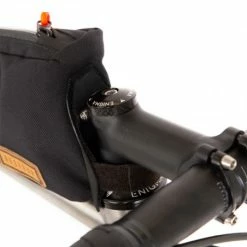 Sacoche Tube De Cadre Tissu Noir Attache Velcro Restrap -Vélos électriques Soldes sacoche tube de cadre tissu noir attache velcro restrap 3