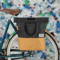 Sacoche Vélo Shopper Recyclé 20L URBAN PROOF Beige Gris