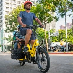 Vélo Cargo électrique Longtail TERN GSD S10 Jaune LR -Vélos électriques Soldes velo cargo electrique longtail tern gsd s10 jaune 3