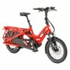 Vélo Cargo électrique Longtail TERN GSD S10 Rouge Tabasco LR -Vélos électriques Soldes velo cargo electrique longtail tern gsd s10 rouge tabasco